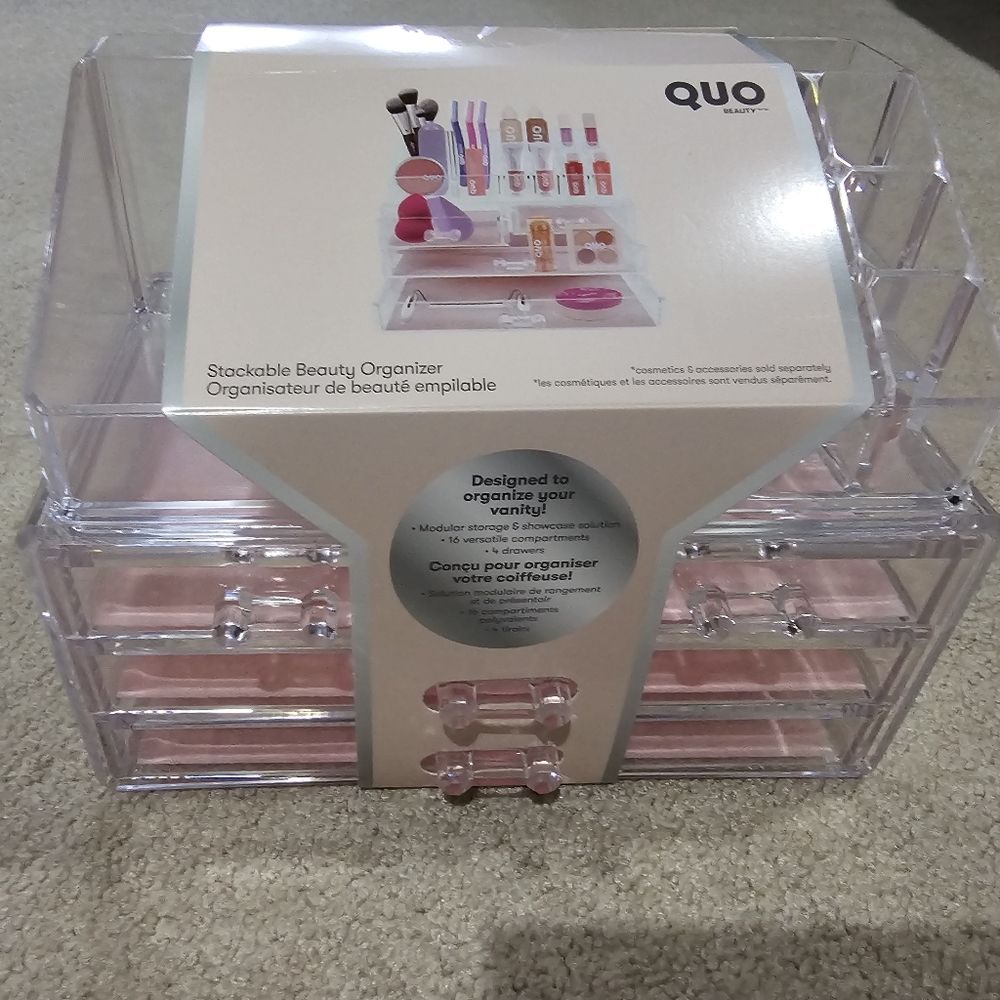 Quo Clear Stackable Makeup Organizer - Picture 3 of 7